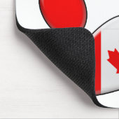 Kanadische patriotische Katze Mousepad (Ecke)