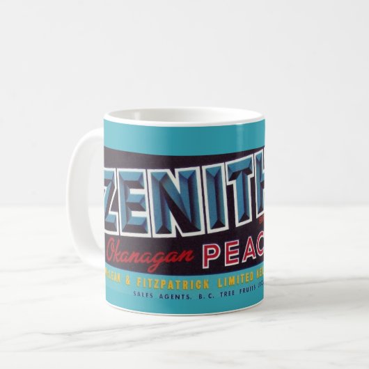 Kanadische Peach-Tasse Kaffeetasse (Vorderseite Links)