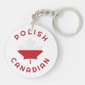 kanadische polnische Wurzeln Schlüsselanhänger (Rückseite)