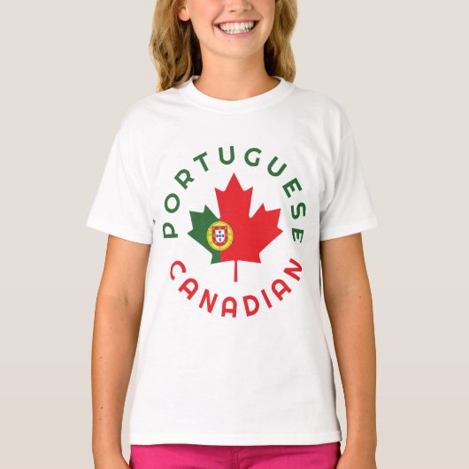 Kanadische Portugiesische Roots T-Shirt (Vorderseite)