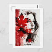 Kanadische Postkarte - Welt der Frauen-Sammlung (Vorne/Hinten)