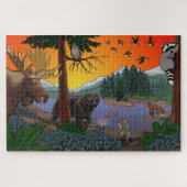 Kanadische Puzzles für Wildtiere (Horizontal)