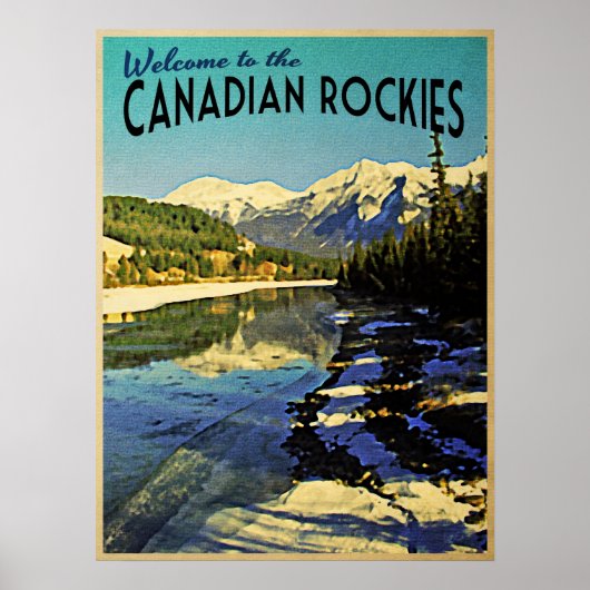 Kanadische Rockies Poster (Vorne)