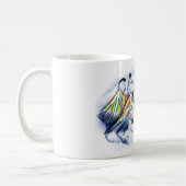 Kanadische Rockies, Rocky Mountains Wasserfarbe Kaffeetasse (Links)