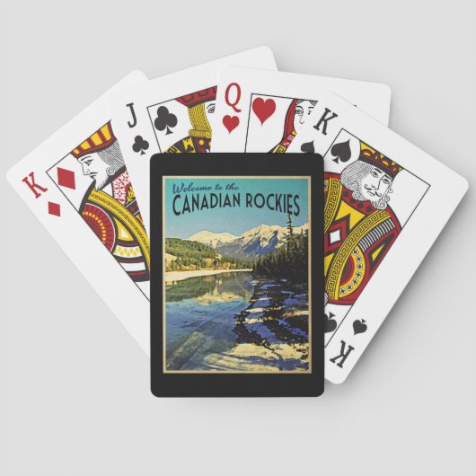 Kanadische Rockies Spielkarten (Rückseite)