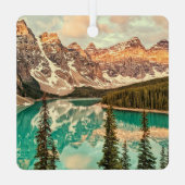 Kanadische Rockies stilisiert Ornament Aus Metall (Rückseite)