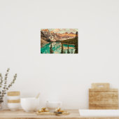 Kanadische Rockies stilisiert Poster (Küche)