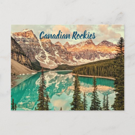 Kanadische Rockies stilisiert Postkarte (Vorderseite)
