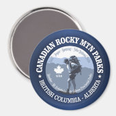 Kanadische Rocky Mountain Parks Magnet (Vorderseite/Rückseite)