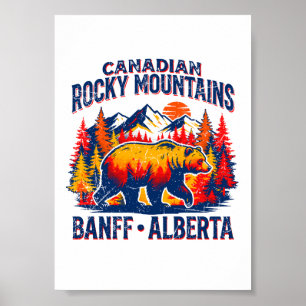 Kanadische Rocky Mountains Banff Alberta Tierwelt Poster