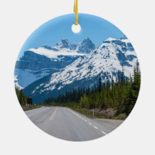 Kanadische Rocky Mountains - Icefields Parkway Hig Keramik Ornament