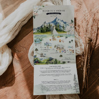 Kanadische Rocky Mountains | Illustrierte Hochzeit