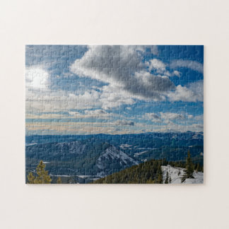 Kanadische Rocky Mountains Winterlandschaft | Berg Puzzle