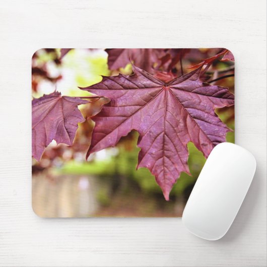 Kanadische Rote Ahorn-Blätter Mousepad (Mit Mouse)