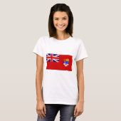 Kanadische rote Fahneflagge T-Shirt (Vorne ganz)