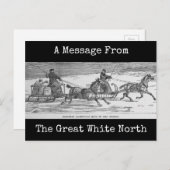 Kanadische Rückholzmast Postkarte (Vorne/Hinten)