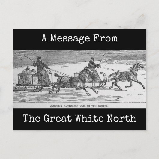 Kanadische Rückholzmast Postkarte (Vorderseite)