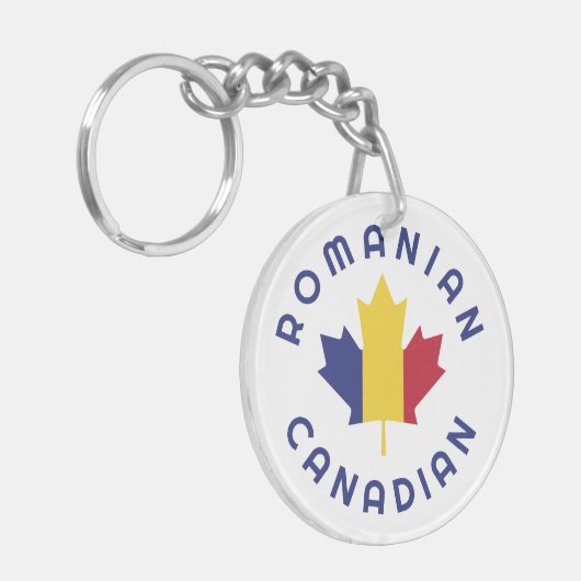 Kanadische Rumänische Roots Schlüsselanhänger (Vorderseite links)