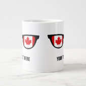Kanadische Schattengewohnheits-Tassen Jumbo-Tasse (Vorderseite)