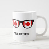 Kanadische Schattengewohnheits-Tassen Jumbo-Tasse (Rechts)