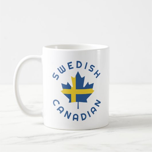 Kanadische Schwedische Wurzeln Kaffeetasse (Links)