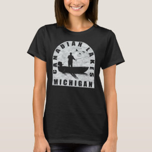 Kanadische Seen Fischen Michigan T-Shirt
