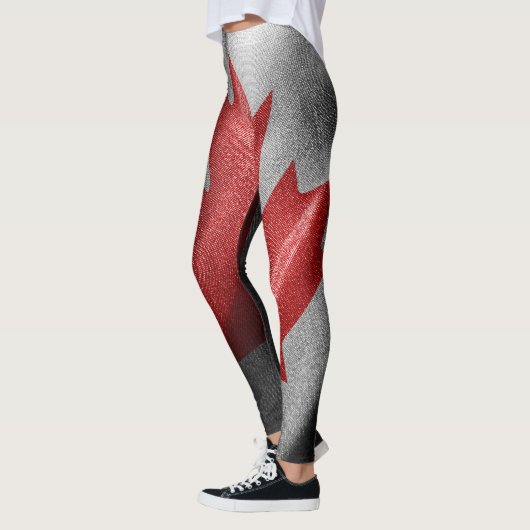 kanadische Seidenflagge Leggings (Links)