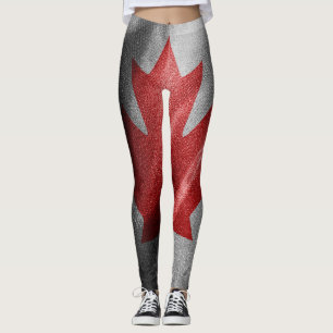 kanadische Seidenflagge Leggings