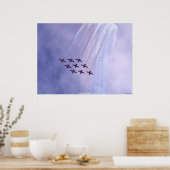 Kanadische Snowbirds Luftwaffe Motivierend Kunst Poster (Küche)