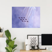 Kanadische Snowbirds Luftwaffe Motivierend Kunst Poster (Heimbüro)
