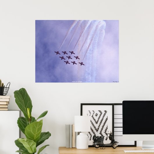 Kanadische Snowbirds Luftwaffe Motivierend Kunst Poster (Heimbüro)