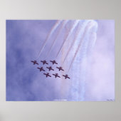 Kanadische Snowbirds Luftwaffe Motivierend Kunst Poster (Vorne)