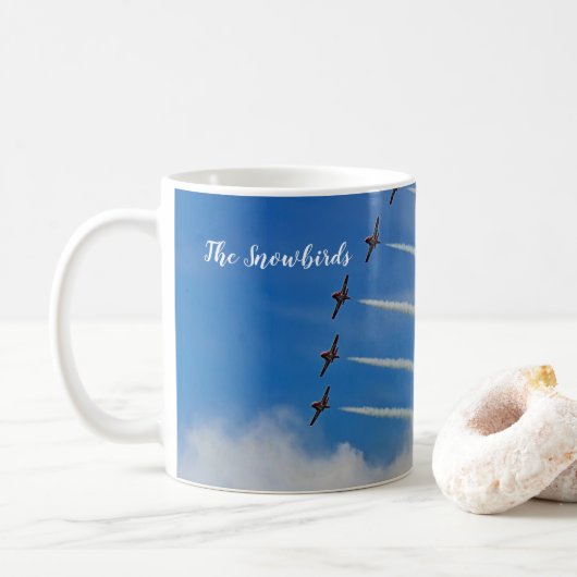 Kanadische Snowbirds-Tasse Kaffeetasse (Mit Donut)