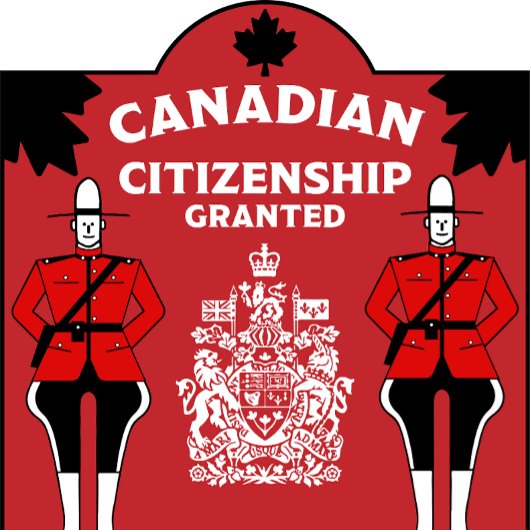 Kanadische Staatsbürgerschaft - Geschenk Banner