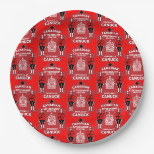 Kanadische Staatsbürgerschaft - Geschenk Pappteller