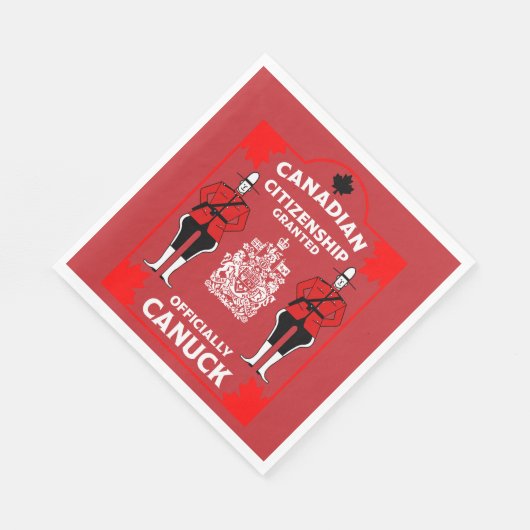 Kanadische Staatsbürgerschaft - Geschenk Serviette (Ecke)