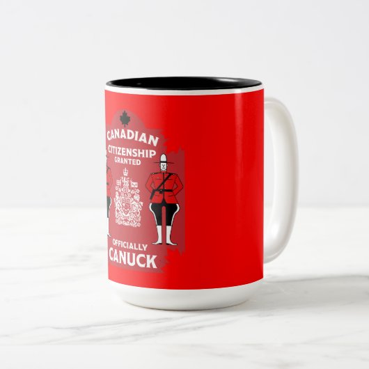 Kanadische Staatsbürgerschaft - Geschenk Zweifarbige Tasse (VorderseiteRechts)