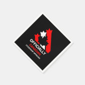 Kanadische Staatsbürgerschaftsfeier Serviette (Ecke)