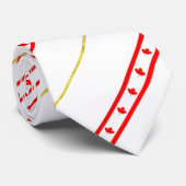 Kanadische Streifen-Flagge Krawatte (Gerollt)