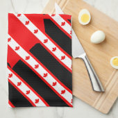 Kanadische Streifenflagge Handtuch (Viertel Falte)