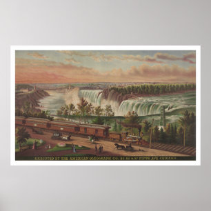 Kanadische Südbahn bei Niagara Falls Poster