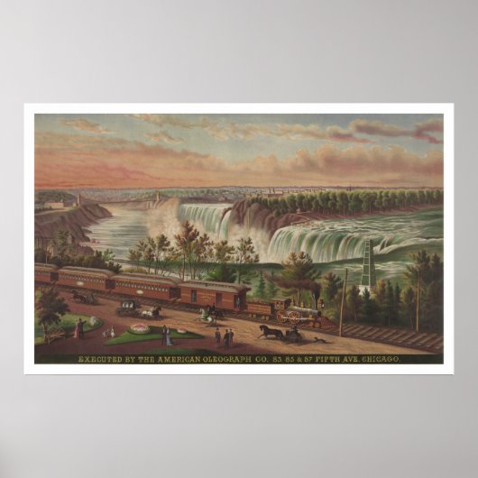 Kanadische Südbahn bei Niagara Falls Poster (Vorne)