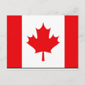 kanadische T - Shirt und Geschenke unter der Flagg Postkarte (Vorderseite)