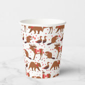 Kanadische Tiere am Tag Kanada Pappbecher (Rechts)