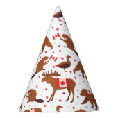 Kanadische Tiere am Tag Kanada Partyhütchen (Vorderseite)