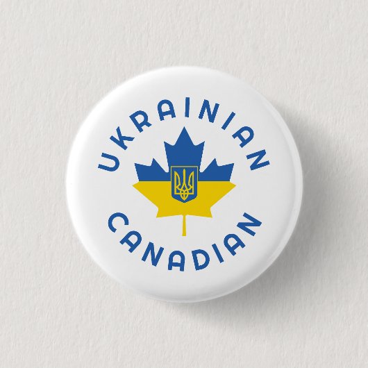 Kanadische ukrainische Wurzeln Button (Vorderseite)