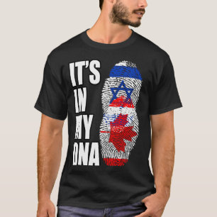 Kanadische und israelische DNA-Flagge-Erbe-Mischun T-Shirt