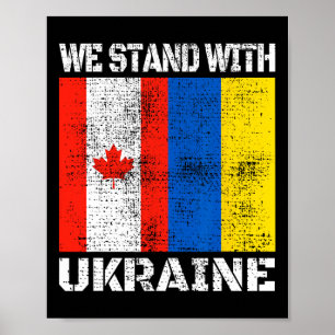Kanadische Unterstützung für die Ukraine Kanada Wi Poster
