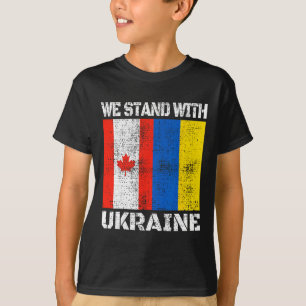 Kanadische Unterstützung Ukrainisch Kanada Wir Ste T-Shirt