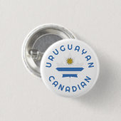 Kanadische Uruguayan Roots Button (Vorne & Hinten)